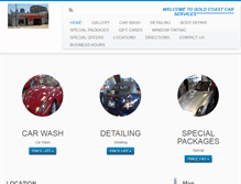 Tablet Screenshot of goldcoast-carwash.com